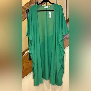 sweet pea by stacy frati Sweater Duster Emerald GreenSZ. L-XL NWT